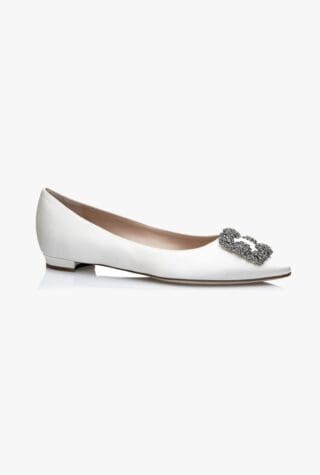 Manolo Blahnik Hangisi 10 crystal-embellished flats