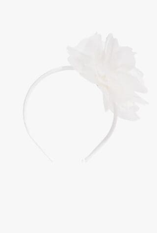 Il Gufo Flower-Appliqué Headband