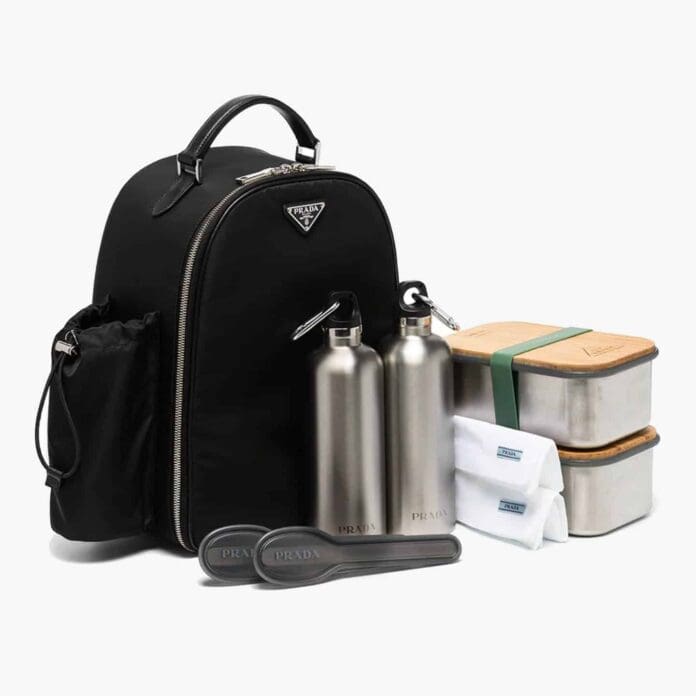prada picnic backpack