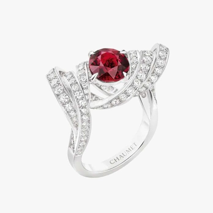 torsade de chaumet ruby ring