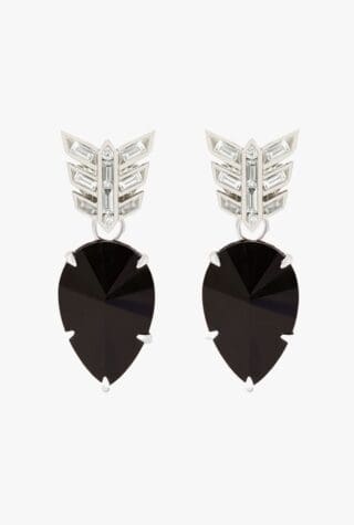Chameleon black onyx diamond earrings
