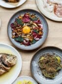 Dishes from Manteca Shoreditch