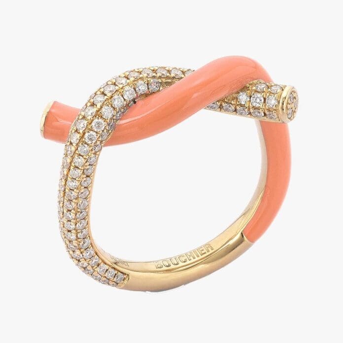 boochier fruit hoops enamel ring