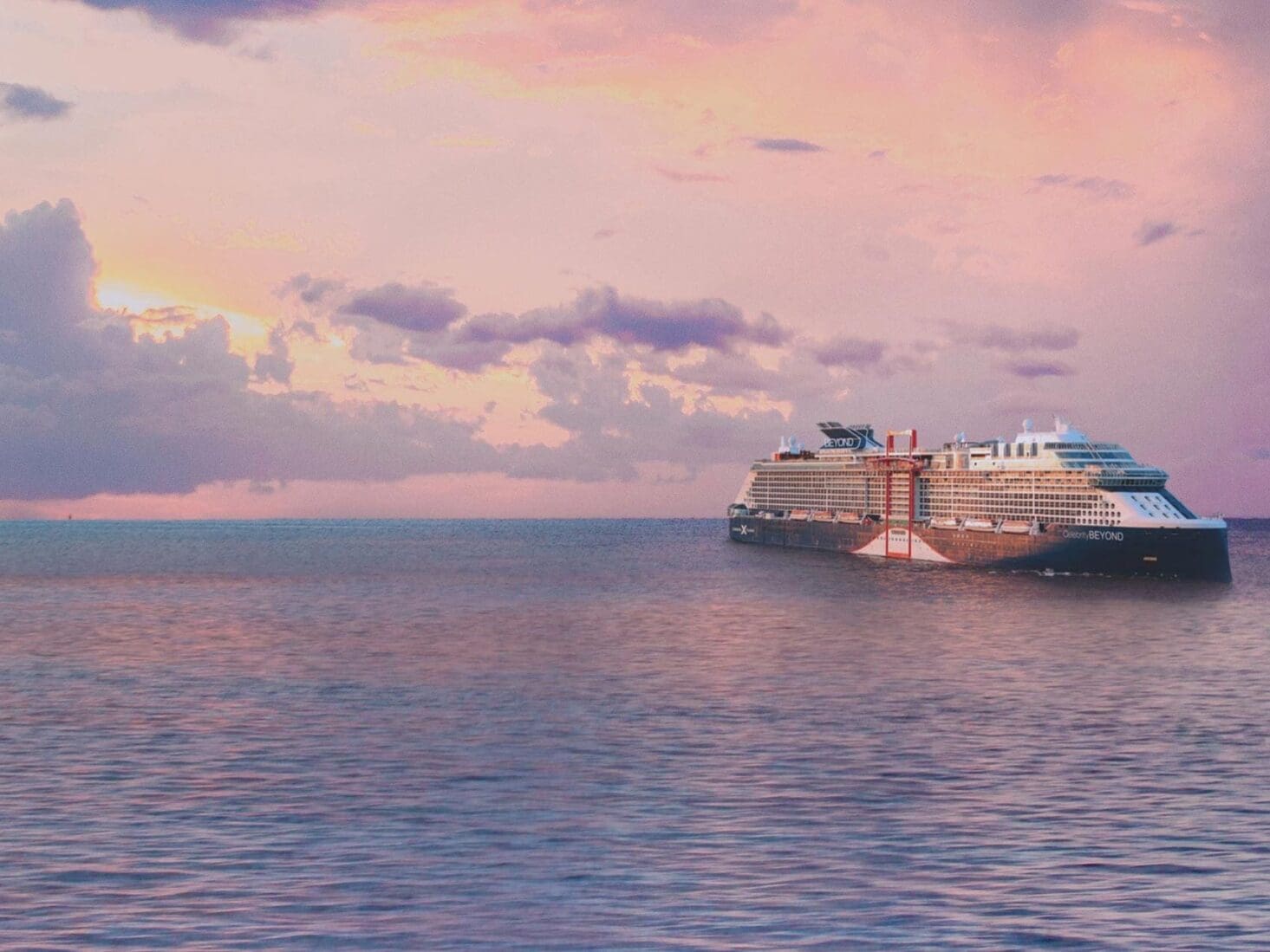A cruise liner from Celebrity Cruises