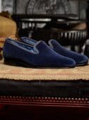 crockett and jones velvet slippers