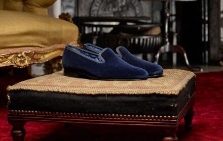 crockett and jones velvet slippers