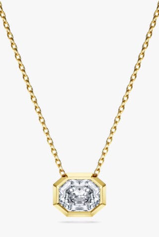 swarovski octagon diamond pendant