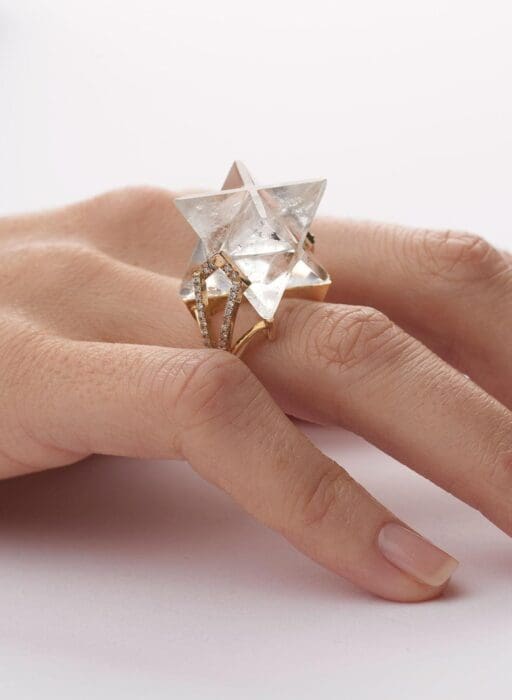 Tessa Packard star engagement ring