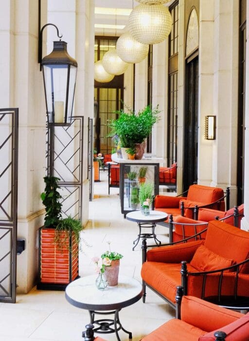 the garden at the corinthia