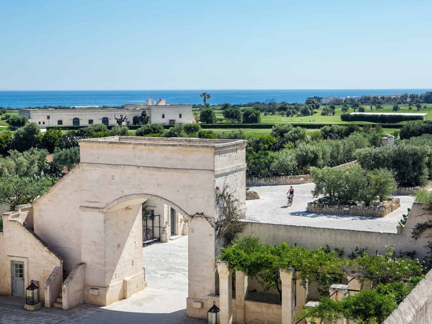 Borgo Egnazia, Puglia, village resort main entrance