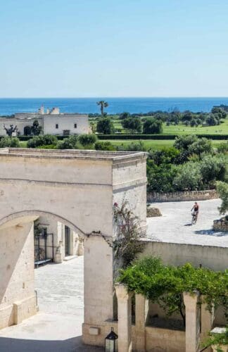 Borgo Egnazia, Puglia, village resort main entrance