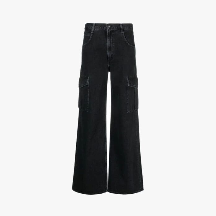 Agolde mid-rise wide-leg jeans