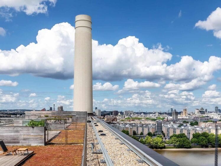 Battersea Power Station view from roof