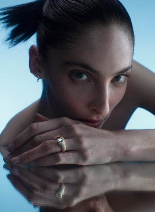 Jessie Thomas cluster engagement ring