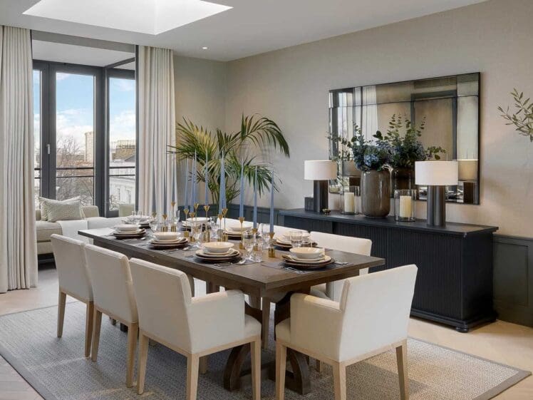 80 Holland Park dining room