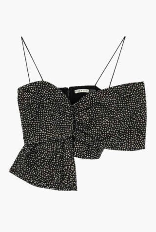 alice + olivia bow top