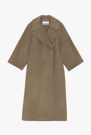 Ganni long wool coat