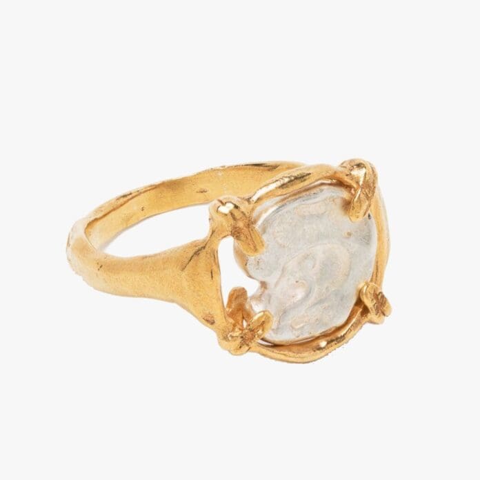alighieri gilded frame ring