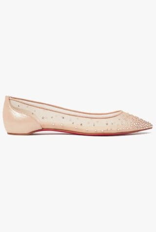 Christian Louboutin Follies Swarovski crystal-embellished flats