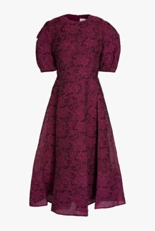 erdem Kira cloqué-organza midi dress