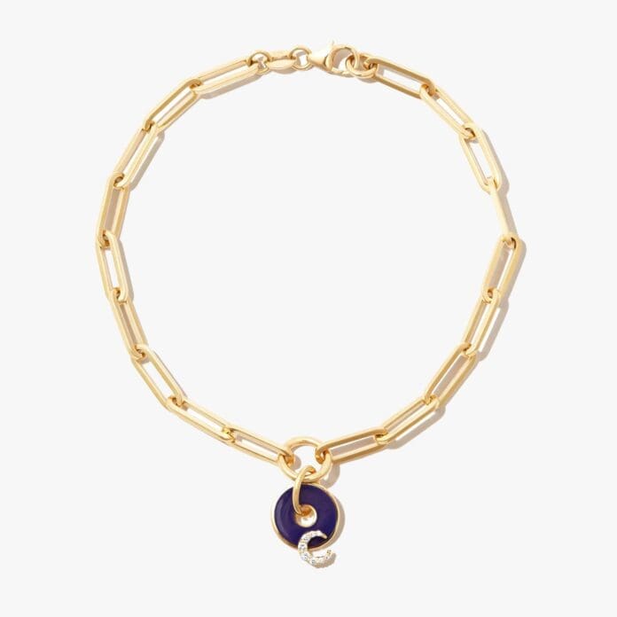 foundrae crescent diamond bracelet