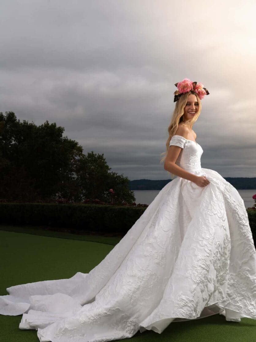 reem acra wedding dress