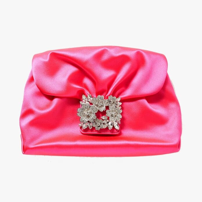 roger vivier drape clutch bag