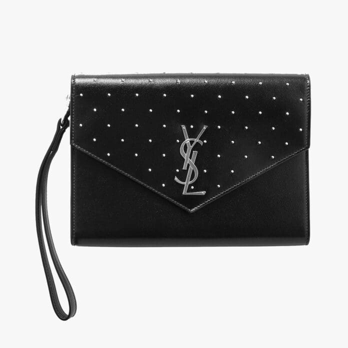 saint laurent black clutch bag
