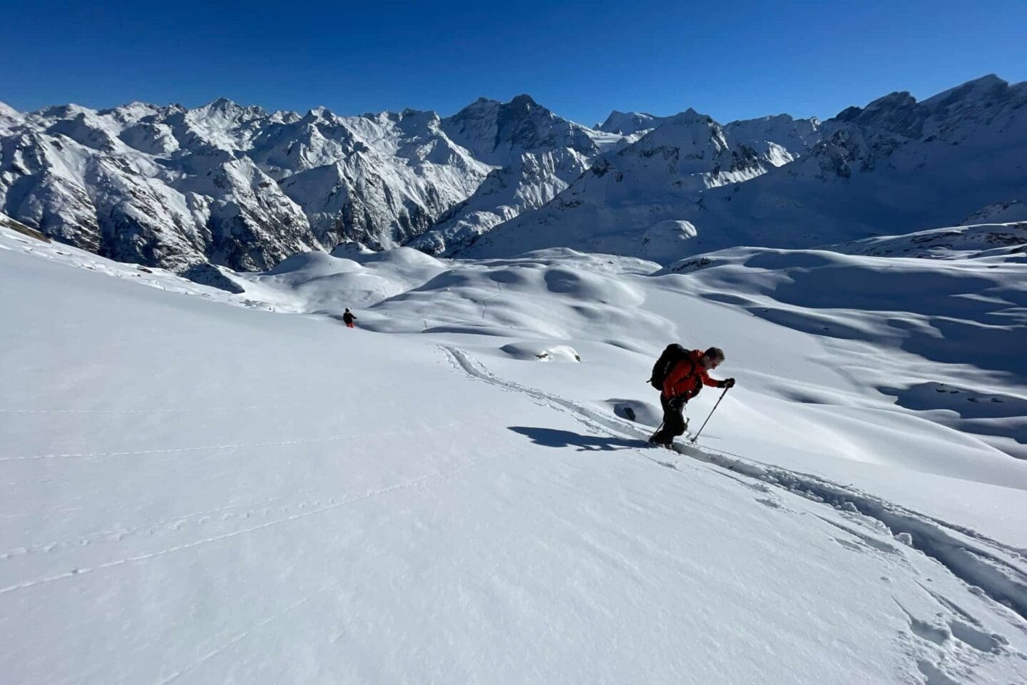 Splitboarding in Verbier