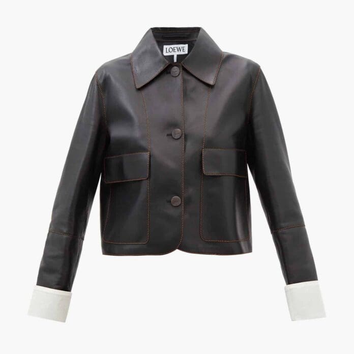 loewe leather jacket