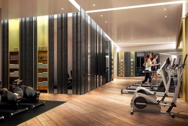 properties with gyms london dock