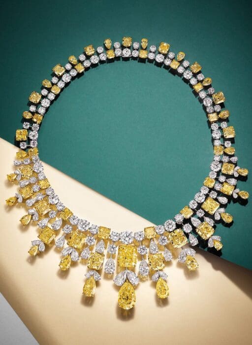 graff sunrise diamond necklace