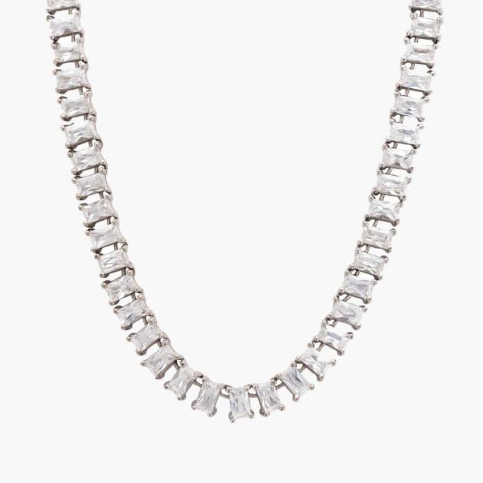 wolf & badger tennis necklace