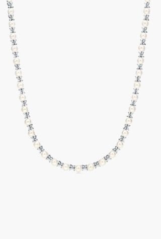 tiffany victoria diamond and pearl necklace
