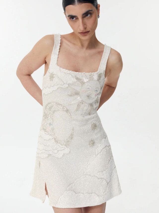 Clio Peppiatt Lucina mini dress short wedding dresses
