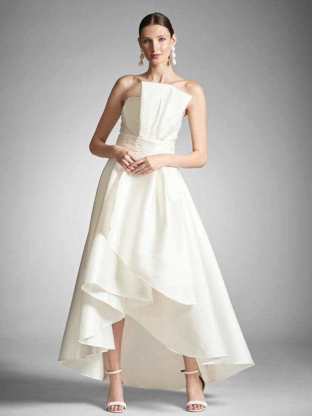 Sachin & Babi strapless short wedding dresses