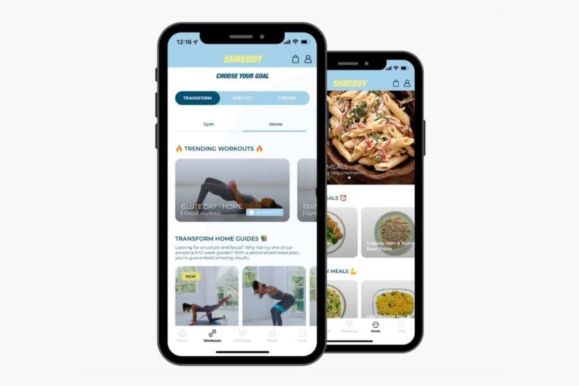shreddy fitness apps