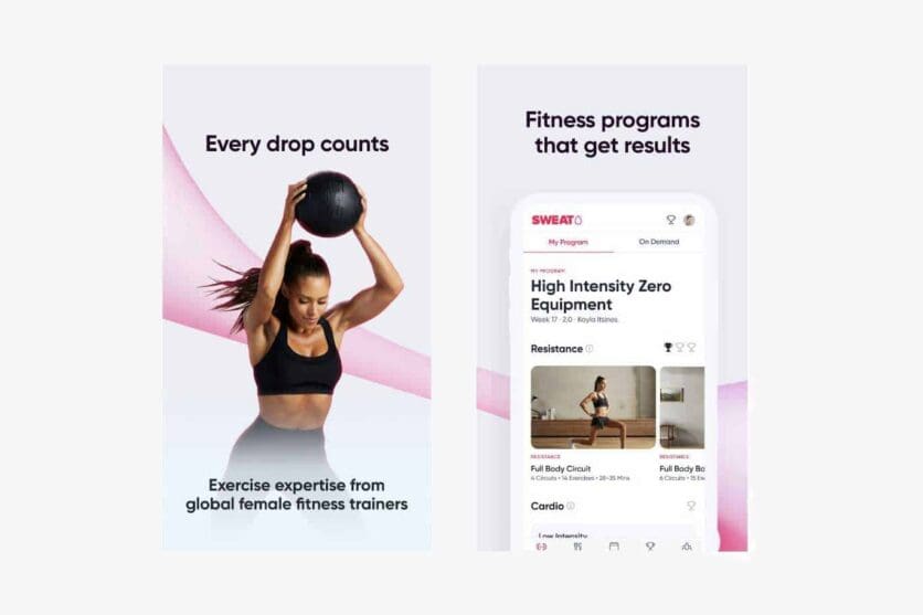 sweat fitness apps