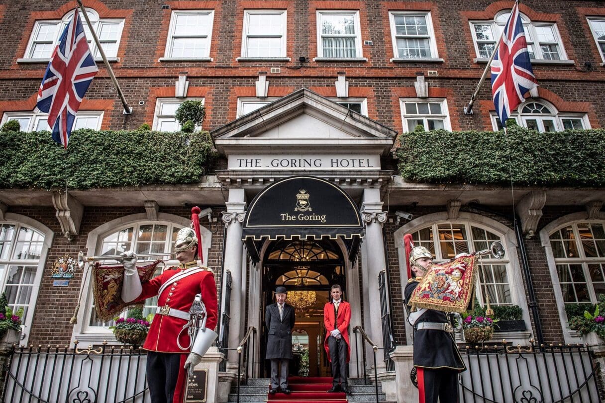 hotels visited by the royal family the goring london