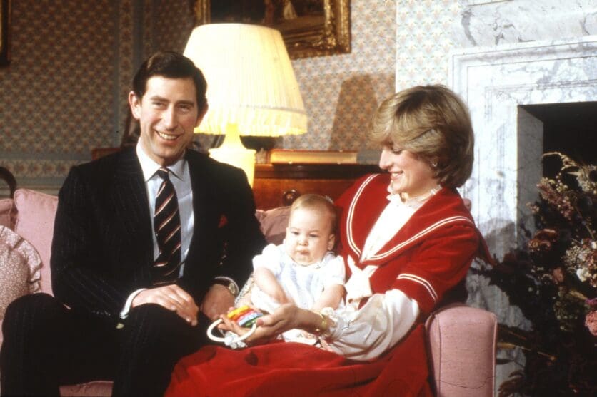 Prince Charles, Diana, and William