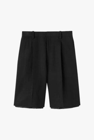 Jil Sander layered-hem pleated shorts