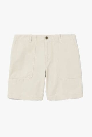 Mr P. cotton and linen-blend cargo shorts