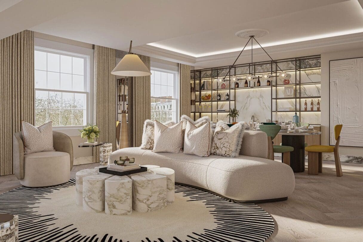 47 grosvenor square living room