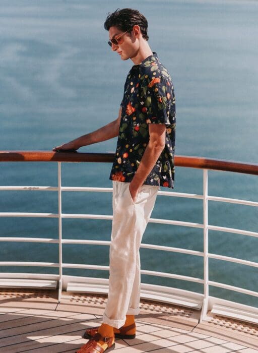 Luxury summer fashion photoshoot boat yacht