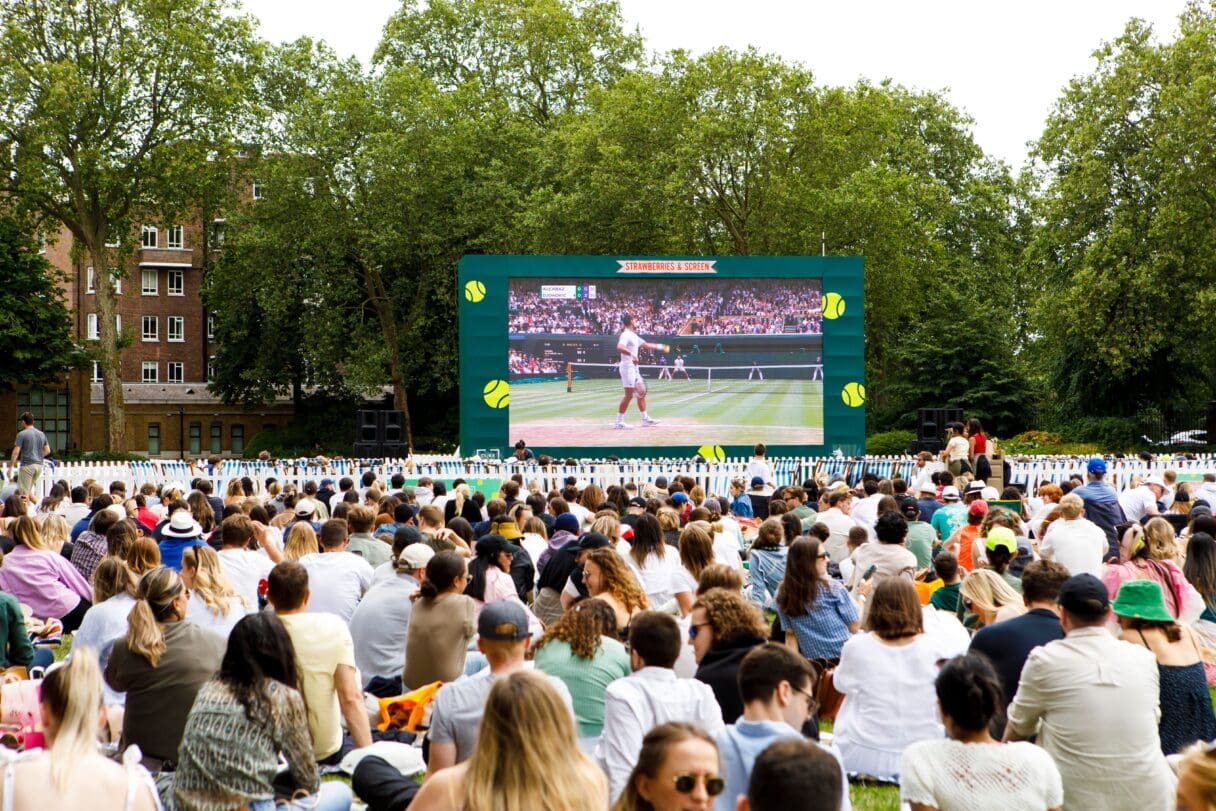 Strawberries and Screen at Duke of York Square, Chelsea