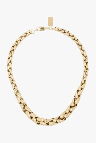 Lauren Rubinski gold chain-link necklace