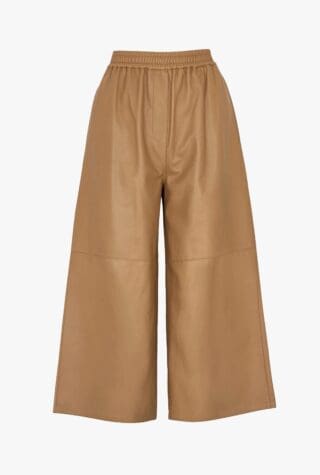 Loewe cropped leather trousers
