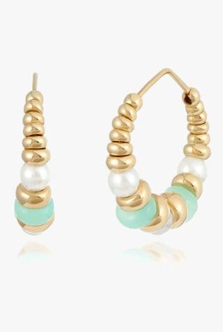 Minka Jewels Mermaid chrysoprase and pearl earrings