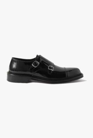 Mr P patent monkstrap shoes