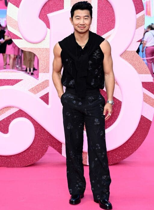 simu liu barbie premiere london
